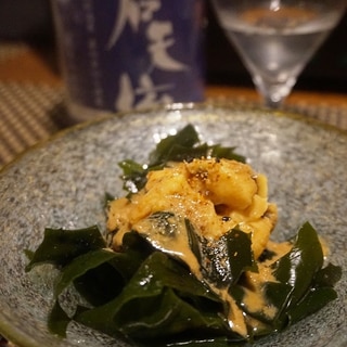 【宮城食材】若芽とホヤの落花生だれ